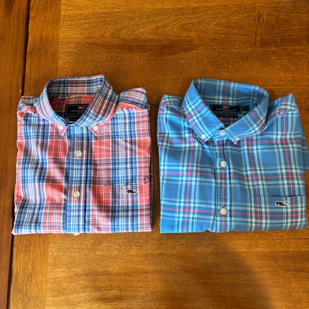 Vineyard Vines | Lot of 2 Slim Tucker Shirts size S